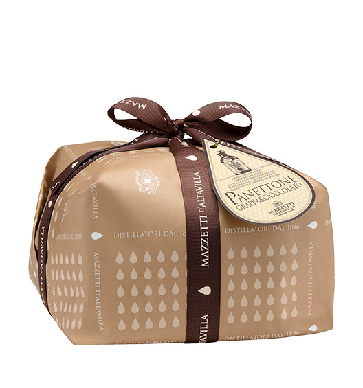 Panettone mit Schokoladencremefüllung & Grappa